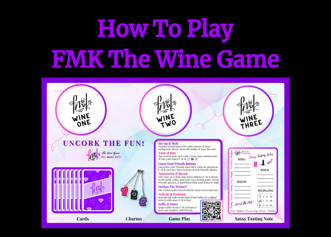 video explaining how to play FMK the wine game